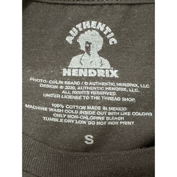 Jimmy Hendrix black white graphic short sleeves t shirt size small - Picture 3 of 5